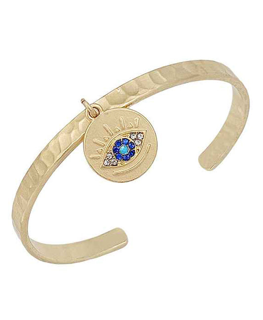 Evil Eye Metal Cuff Bracelet