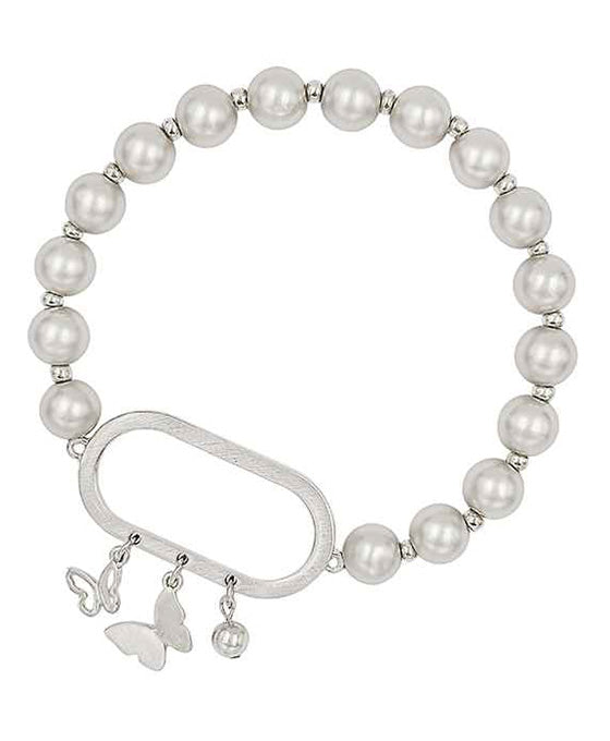 Butterfly Metal Ball Bracelet