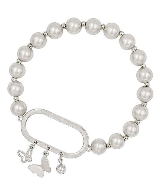 Butterfly Metal Ball Bracelet