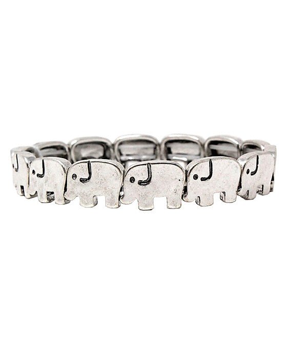 Leather Animal Wrap Hoop Earring / 40mm