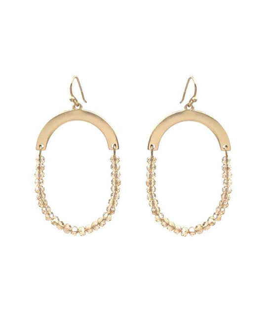 Glass U-Shape Earring