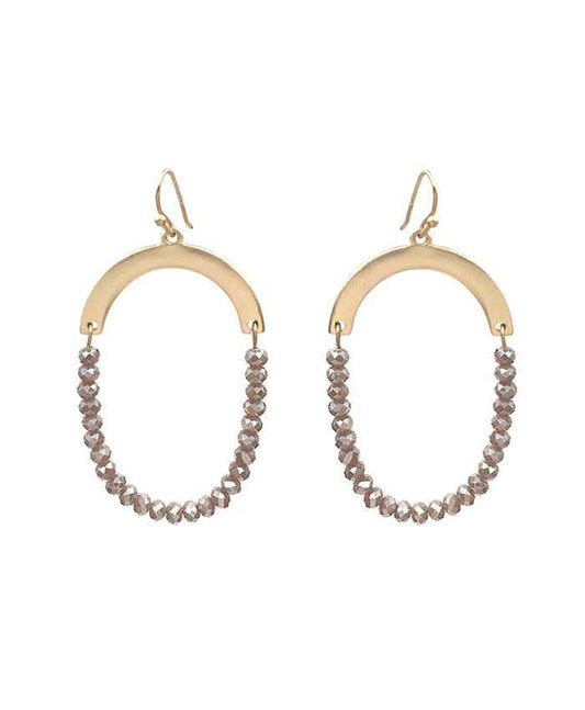 Glass U-Shape Earring