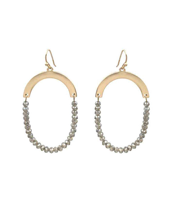 Glass U-Shape Earring
