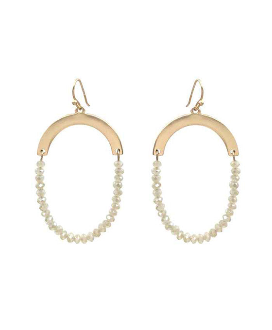 Glass U-Shape Earring