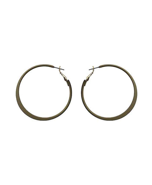 Colored Metal Hoop Earring
