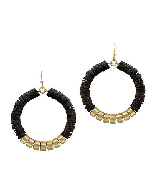 Rubber Circle Earring