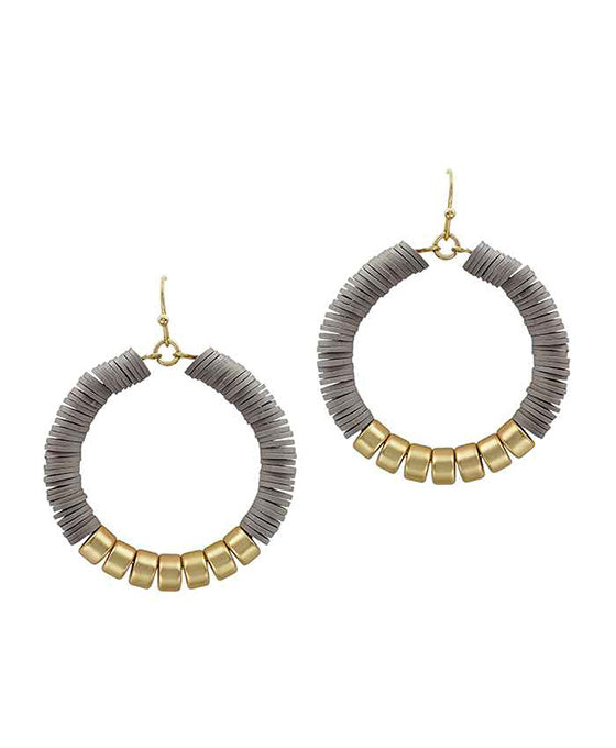 Rubber Circle Earring