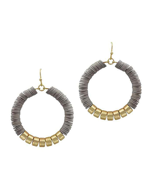 Rubber Circle Earring