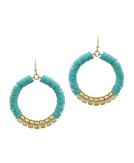 Rubber Circle Earring