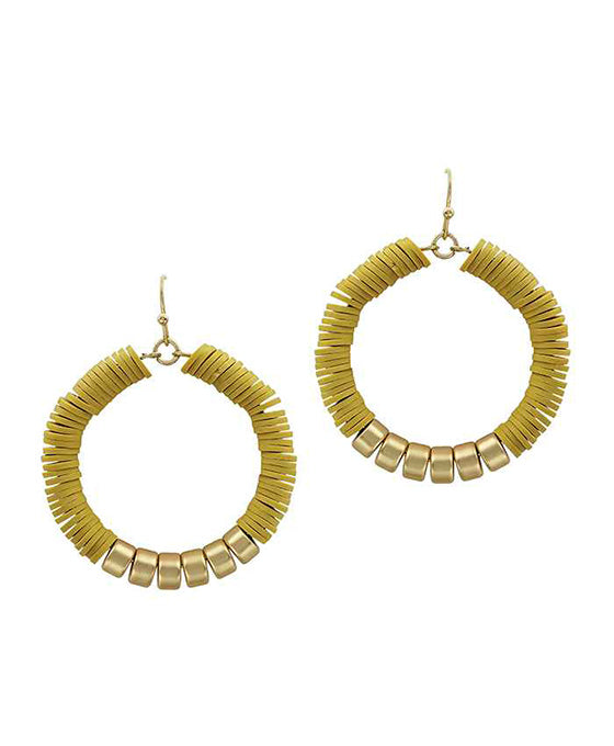 Rubber Circle Earring