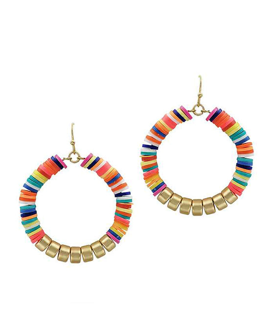 Rubber Circle Earring