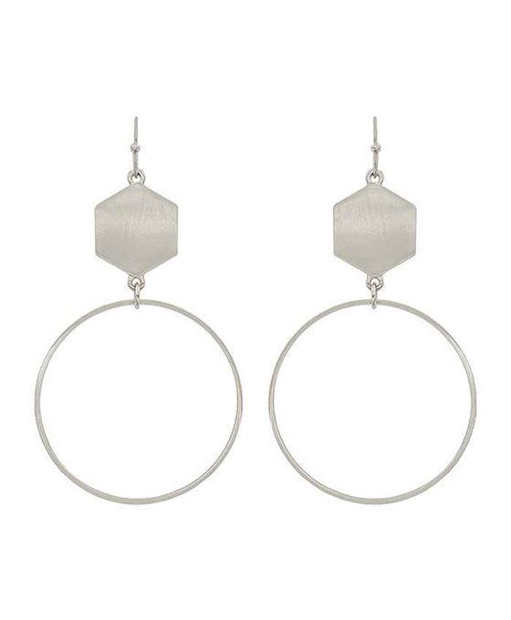 Metal Ring Earring