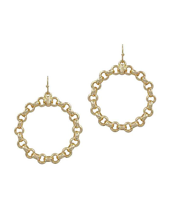 Round Chain Earring