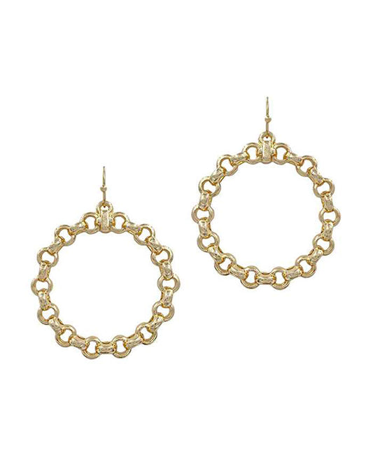 Round Chain Earring