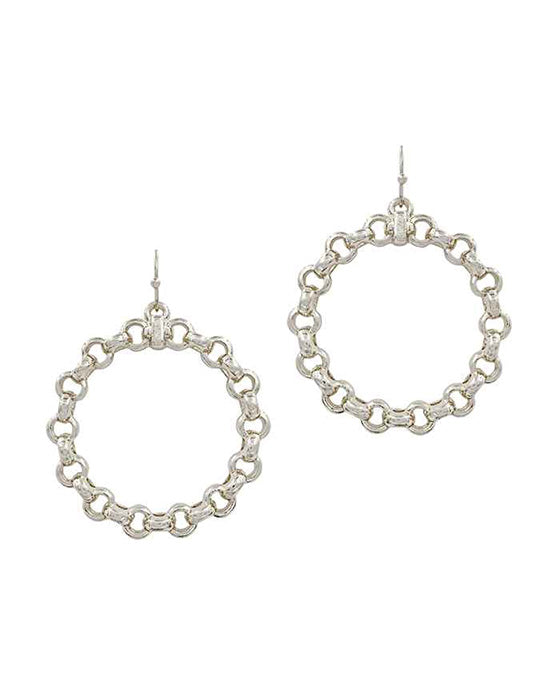 Round Chain Earring