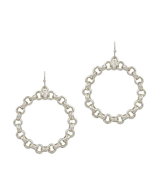 Round Chain Earring