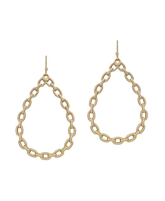 Chain Teardrop Earring