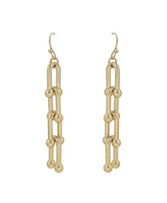 U-Shape Chain Linked Earring