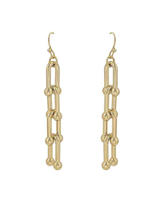 U-Shape Chain Linked Earring