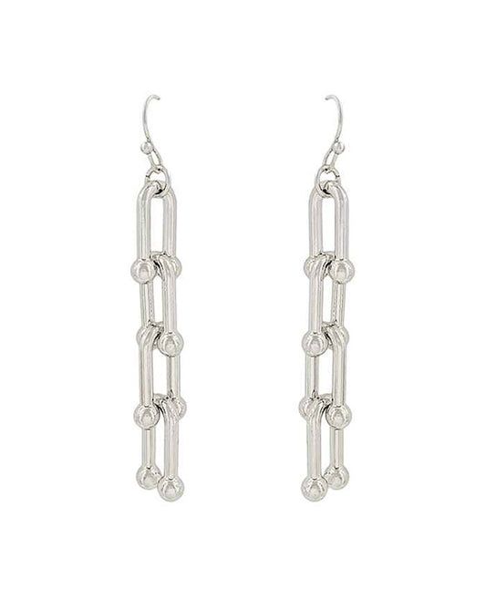 U-Shape Chain Linked Earring