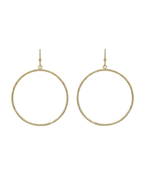 Round Metal Earring