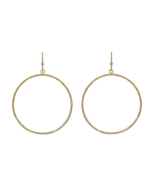 Round Metal Earring