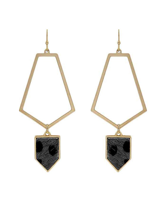 Leather Hoop Earring