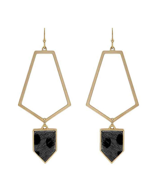 Leather Hoop Earring