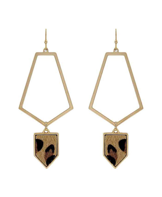 Leather Hoop Earring