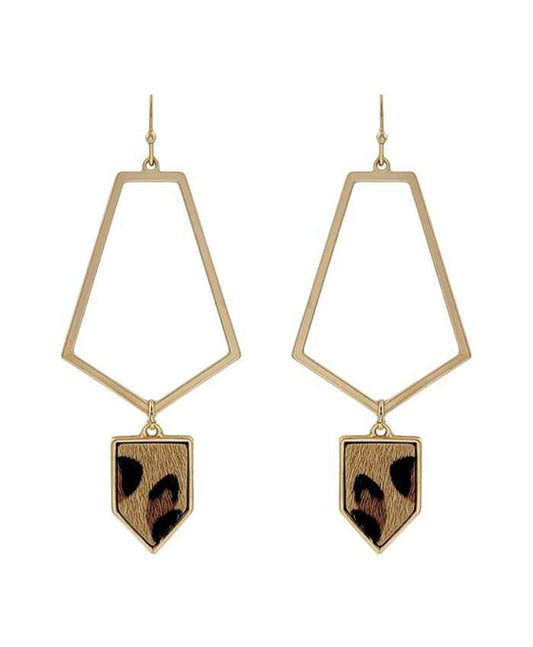 Leather Hoop Earring