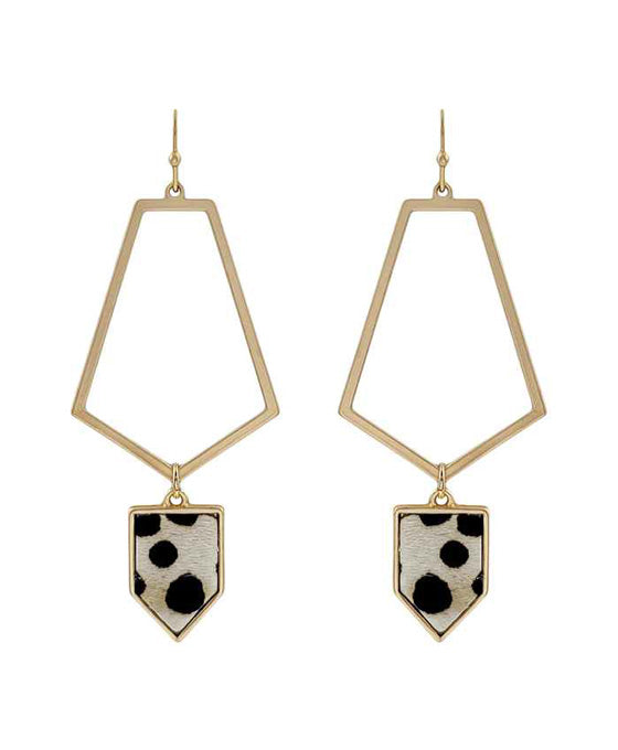 Leather Hoop Earring