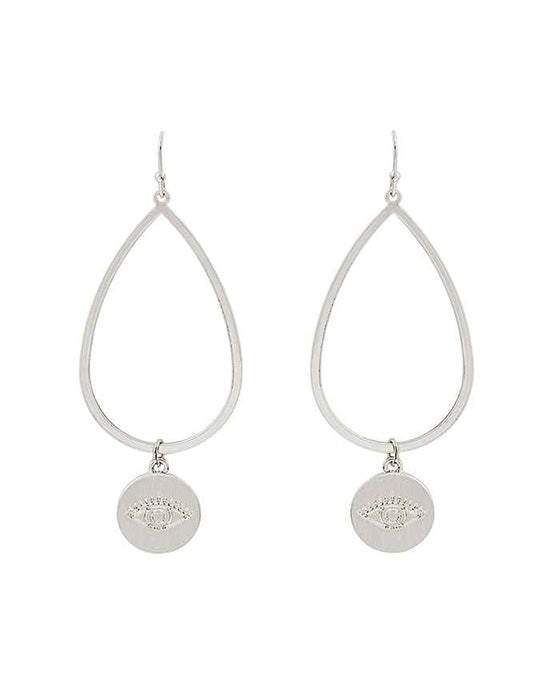 Evil Eye Teardrop Earring