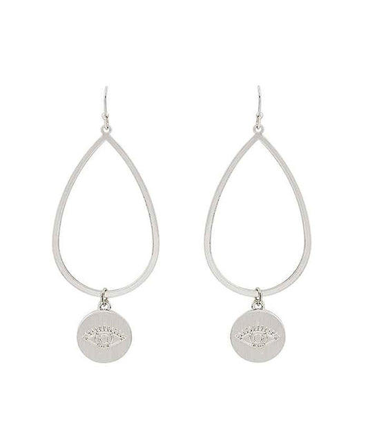 Evil Eye Teardrop Earring