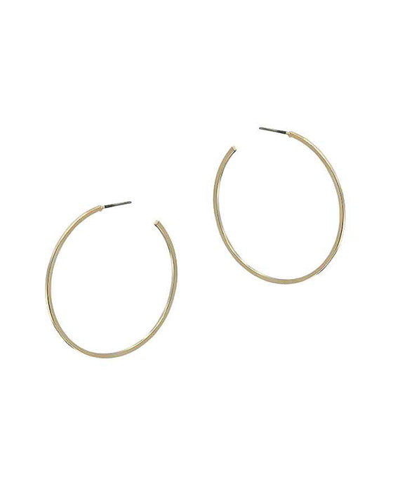 40mm Metal Round Hoop Earring