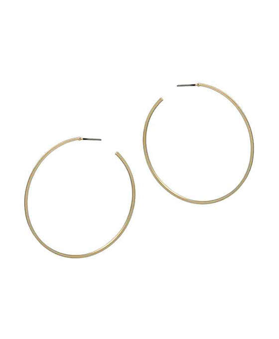 50mm Metal Round Hoop Earring