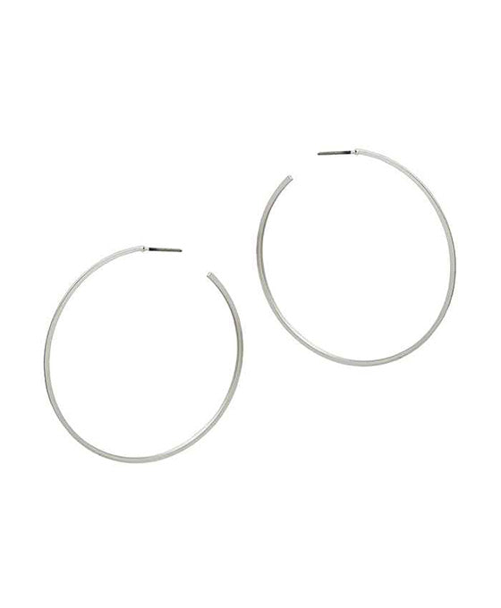 50mm Metal Round Hoop Earring