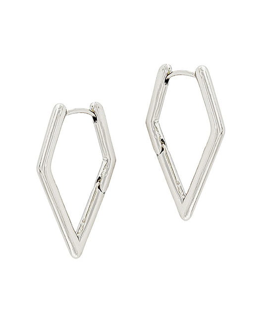 Geometric Shape Metal Hoop Earring