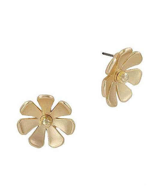 20mm Metal Flower Post Earring