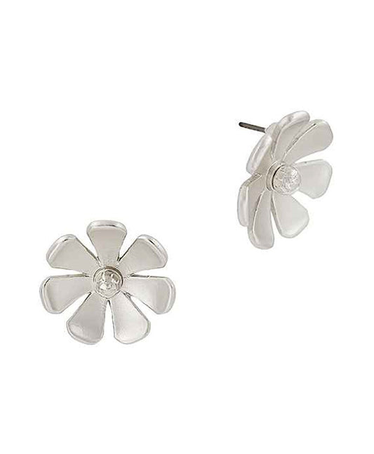 20mm Metal Flower Post Earring