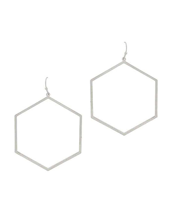 42mm Hexagon Shape Earring