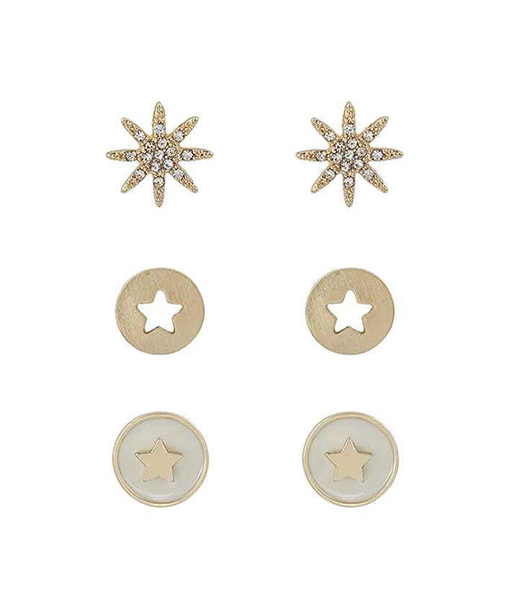 3 Set Metal Earring