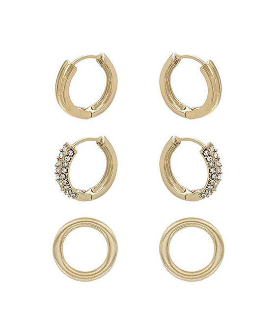Hoop Metal 3 Set Earring