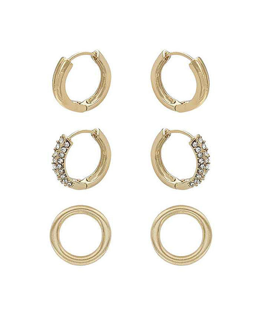 Hoop Metal 3 Set Earring