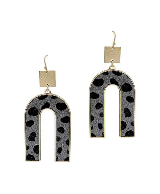 Leopard U-Shape Earring