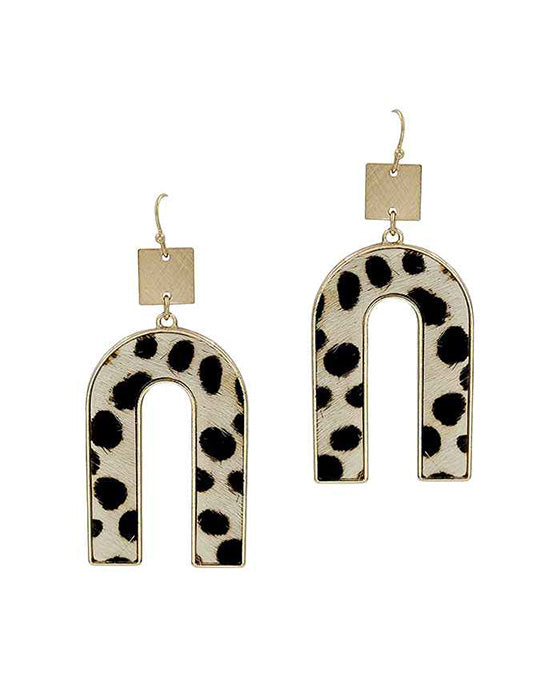 Leopard U-Shape Earring