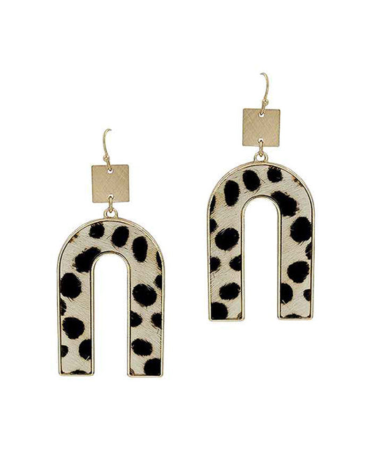 Leopard U-Shape Earring