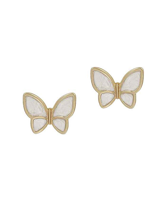 Butterfly Enamel Post Earring