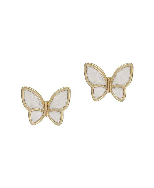 Butterfly Enamel Post Earring