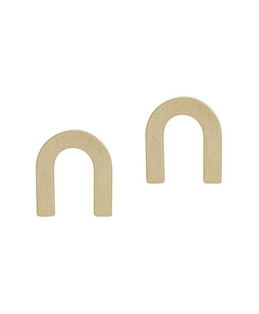 U Shape Metal Post Earring