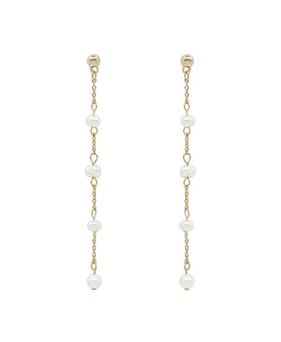 Fresh Water Pearl Chain Earring